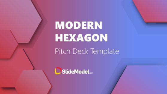 Modern Hexagon Pitch Deck PPT Slide 