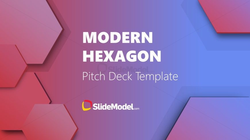 Modern Hexagon Pitch Deck PPT Slide