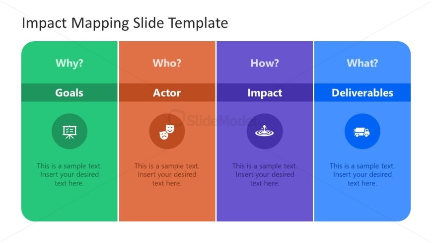 Customizable Simple Impact Mapping Slide Template