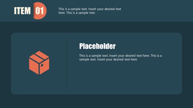 5 Items Talking Points Presentation Slide Template