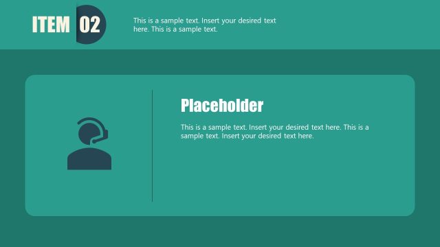 5 Items Talking Points Template for Presentation