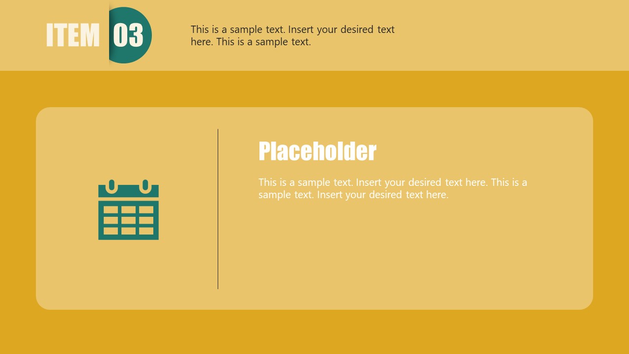 5-Item Talking Points PowerPoint Template