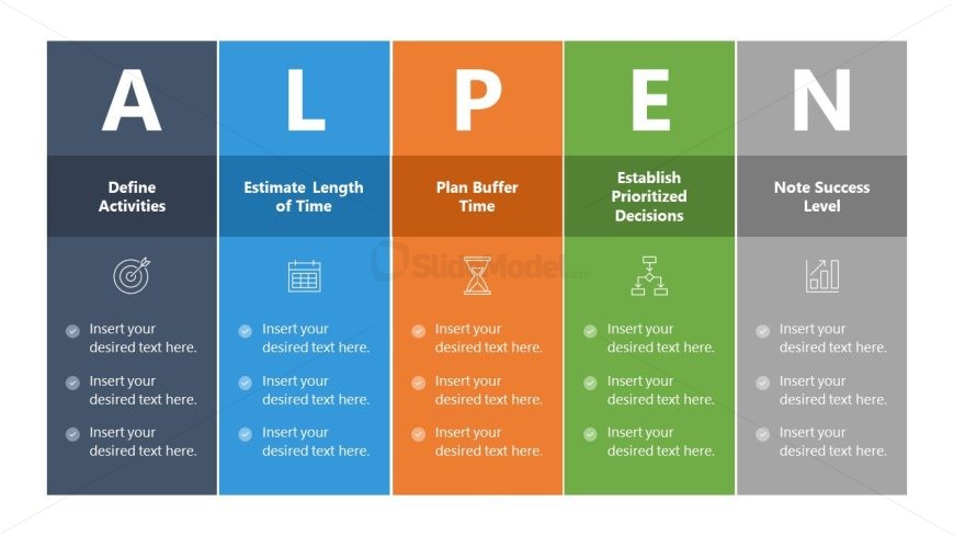 Editable ALPEN Model PPT Template