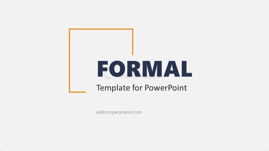 Creative Formal Business Template