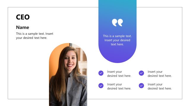 Slide for CEO – Company Presentation Template