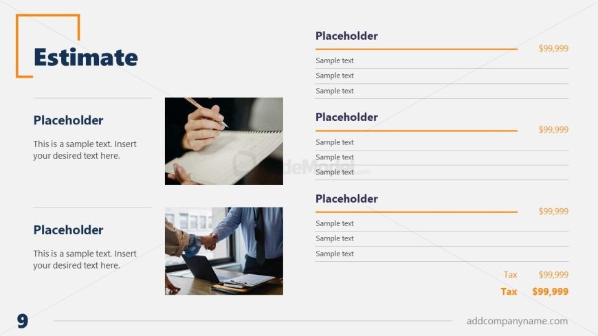 Customizable Formal Template for PowerPoint