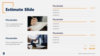 Estimate PowerPoint Slide Template