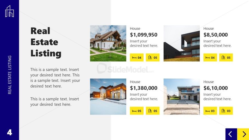 Real Estate Listing Template Slide