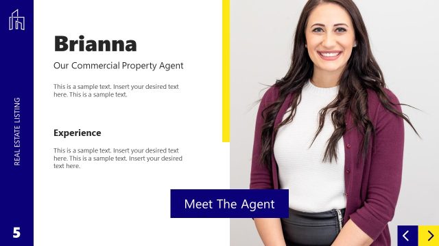 Meet the Agent Slide – Real Estate Listing Presentation Template