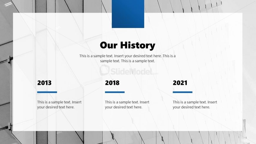 Company History Slide - Business Overview Template