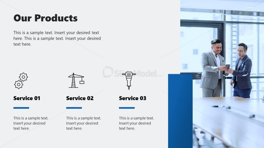 Services Slide - Business Overview Template
