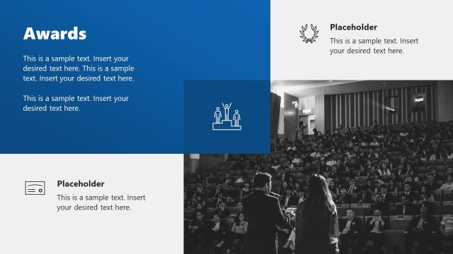 Awards Presentation Slide with Infographics