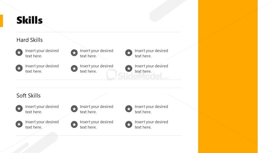 PowerPoint Presentation Template for Simple Chronological Resume