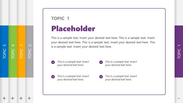 Customizable 5-Topic Training PPT Template