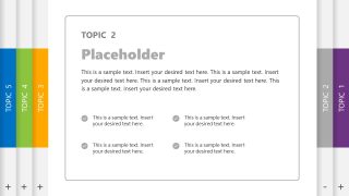 Editable PowerPoint Template for 5-Topic Training