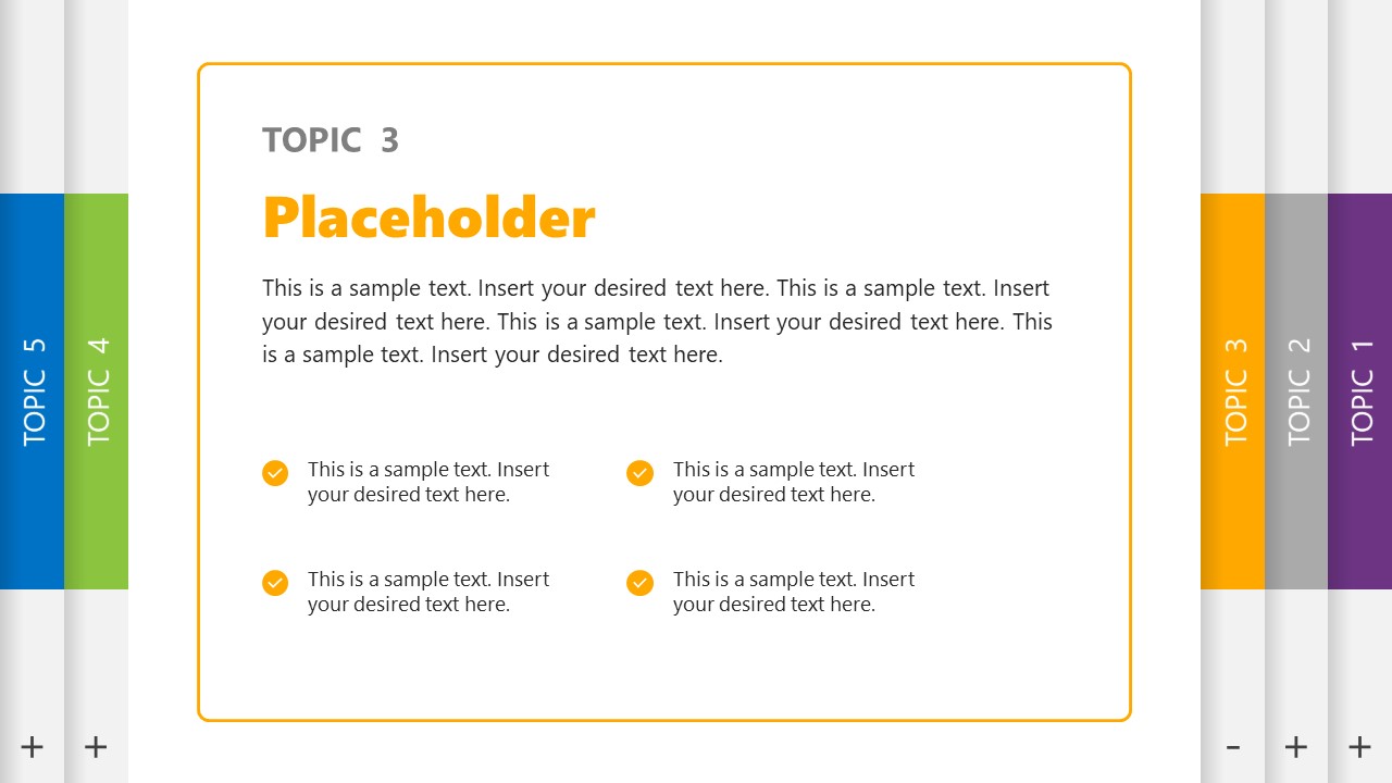 5-Topic Training PowerPoint Template