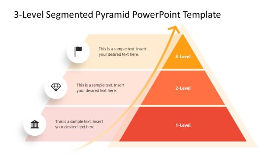 3-Level Segmented Pyramid PowerPoint Template