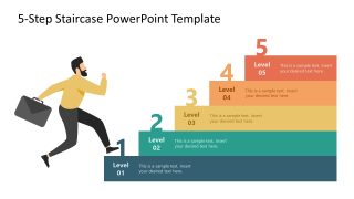 Editable 5 Steps Diagram for PPT Presentation