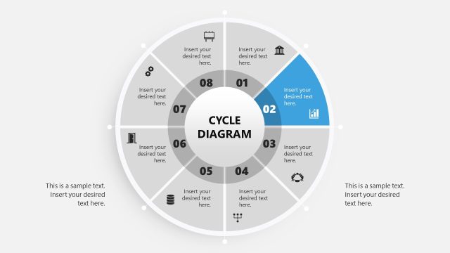 8 Items Circular Diagram PPT Template