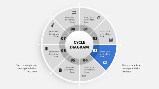 8 Items Diagram with Unique Infographics
