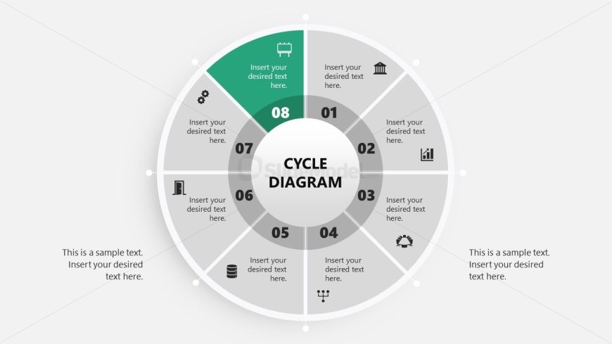 Editable Circular Diagram Template Slide