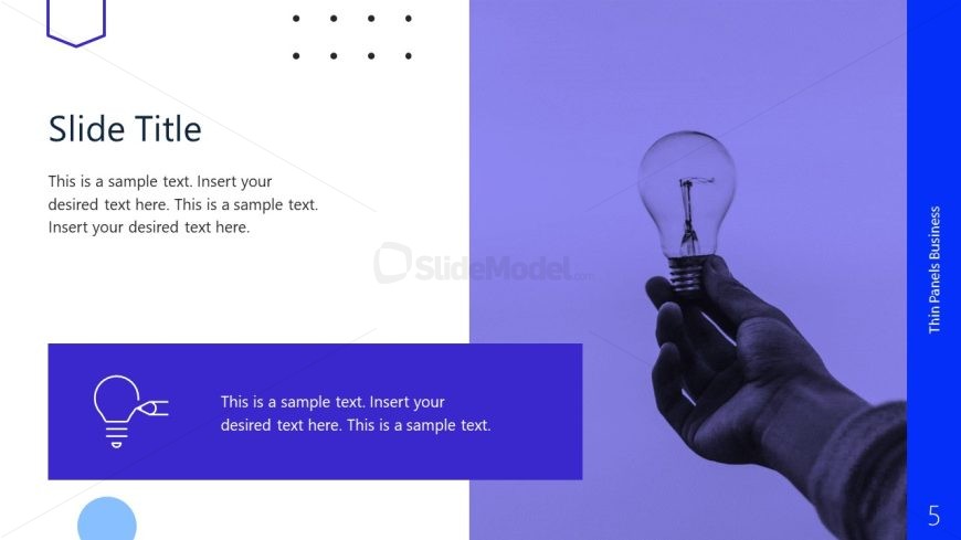 Thin Panels Business Presentation Slide Template
