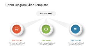 PPT Template for 3-Item Diagram Presentation 