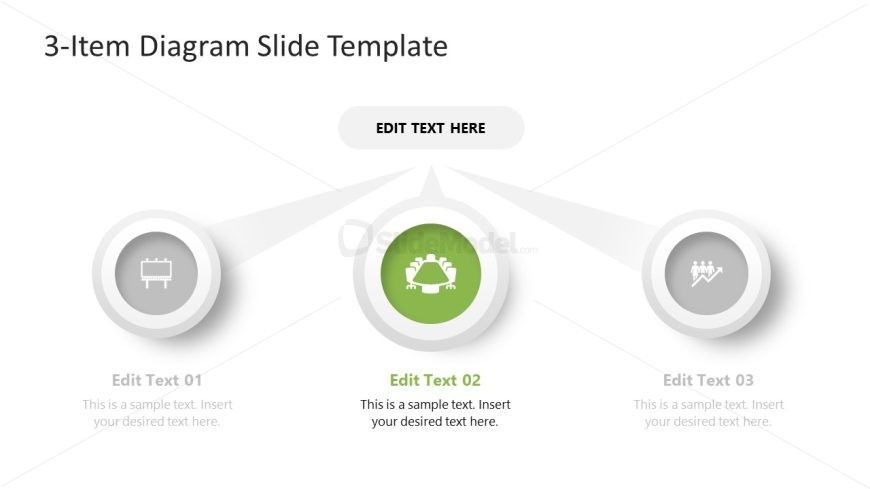 Presentation Template for 3-Item Diagram