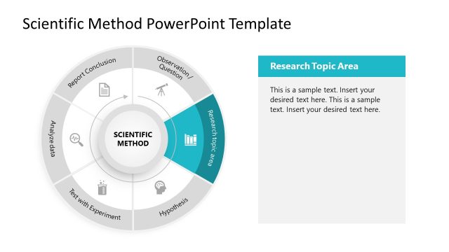 Scientific Method Diagram PowerPoint Slide
