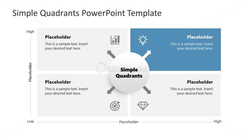 Presentation Template for Simple Quadrants