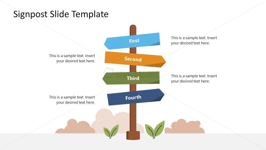 PPT Template for Signpost Presentation 