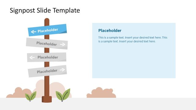 Customizable Signpost PPT Template