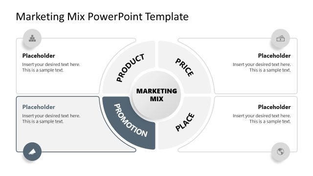 Promotion Color Highlight Slide – Marketing Mix Template