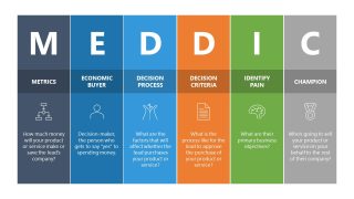 Editable MEDDIC Model PPT Template