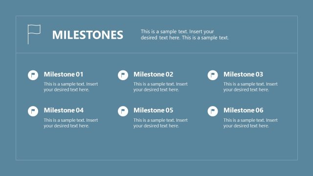 Company Profile PPT Template – Milestones Slide