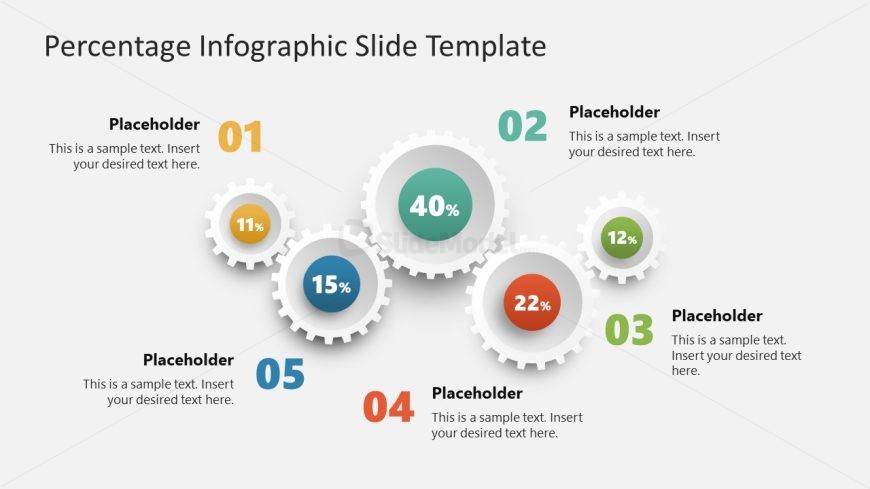 Percentage Infographic Template Slide