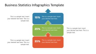 Vertical Process Diagram Infographic Slide for Business Statistics