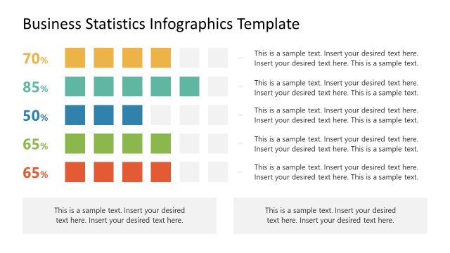 Percentage Infographic – Business Statistics Slide