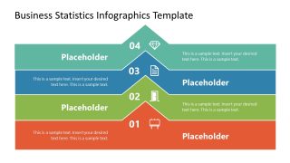 Pyramid Diagram Slide for Business Statistics Template 