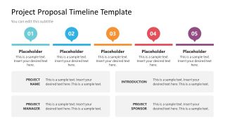 Editable Project Proposal Timeline Slide 