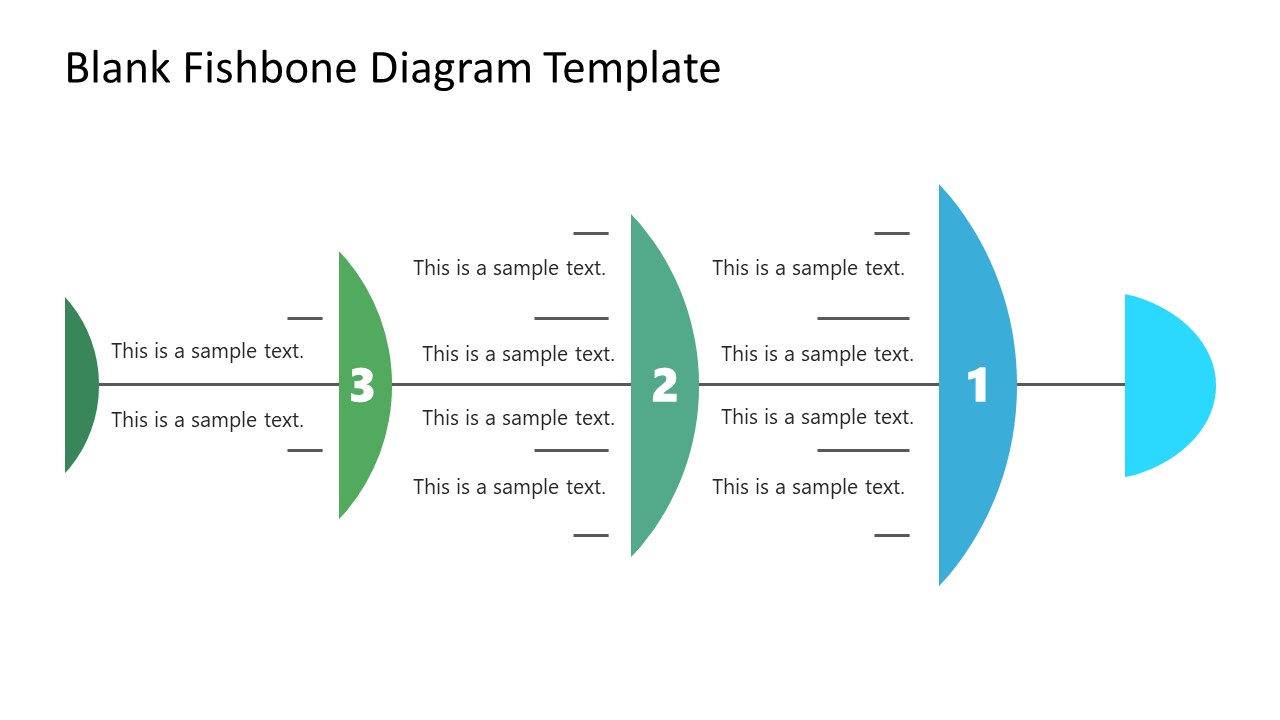 Blank Fishbone Diagram PowerPoint Template