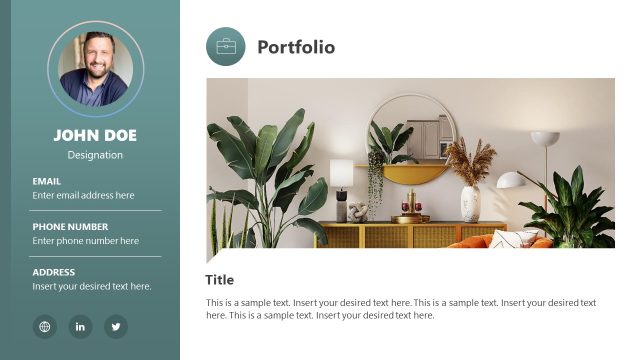 Formal Resume Presentation Template