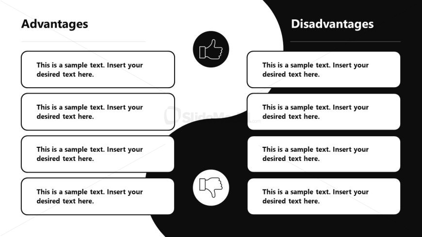 Yin and Yang Comparison Slide Template Slide 