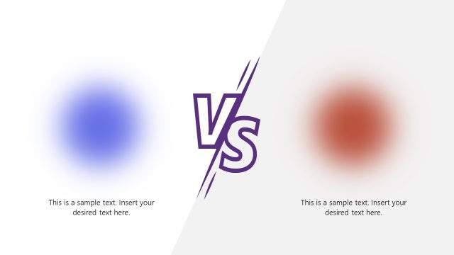 Simple Comparison Versus Slide PPT Template