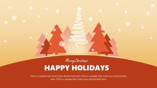 Editable Merry Christmas PowerPoint Template 