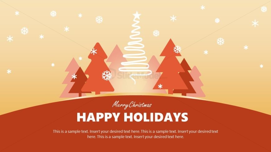 Editable Merry Christmas PowerPoint Template 