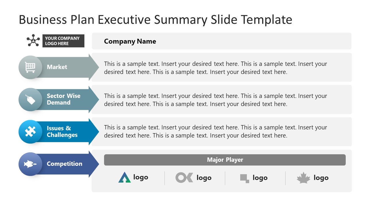 Business Plan Executive Summary Presentation Template