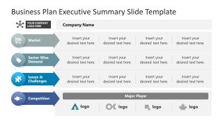 Editable Business Plan Executive Summary Slide 