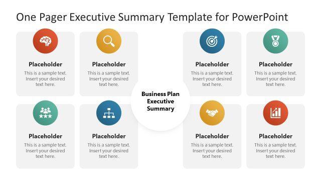 One Pager Executive Summary Presentation Template