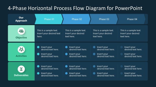 4-Step PPT Process Diagram Slide Template